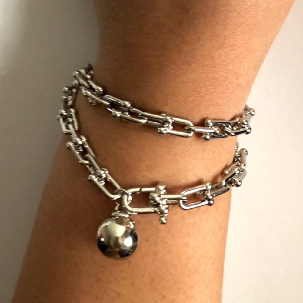 Hardware Link Small Wrap Around Bracelet